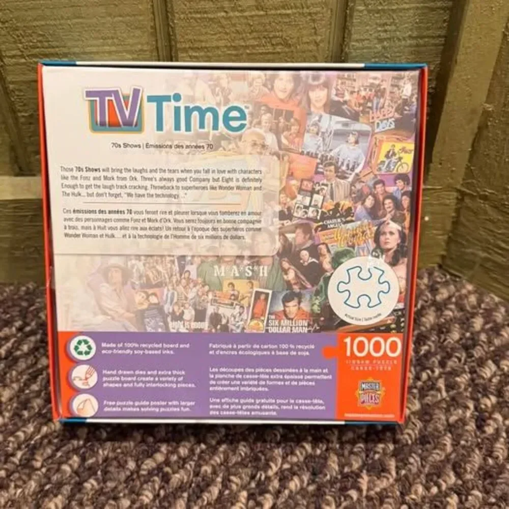 MasterPieces TV Time 70s Shows 1000 Piece Jigsaw Puzzle